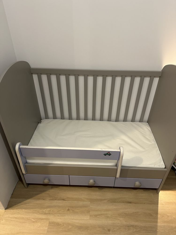 Lóżeczko z szufladami IKEA