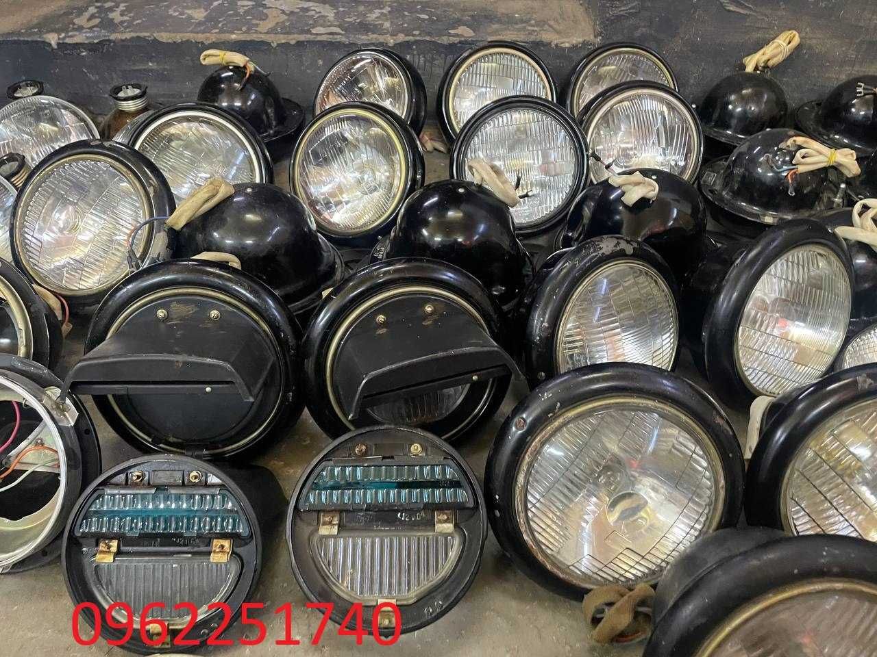 Фари, горшки фар, оптика, ободки, лампочки Уаз, Газ 53, Зіл, Камаз