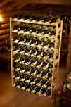 Regał na Wino, Stojak na Wino 56 butelek, Półka do leżakowania wina