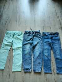 Jeansy spodnie Zara H&M - 3 sztuki