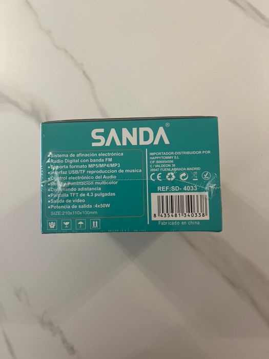 Auto-Rádio MP5 Player SANDA 4033  Novo
