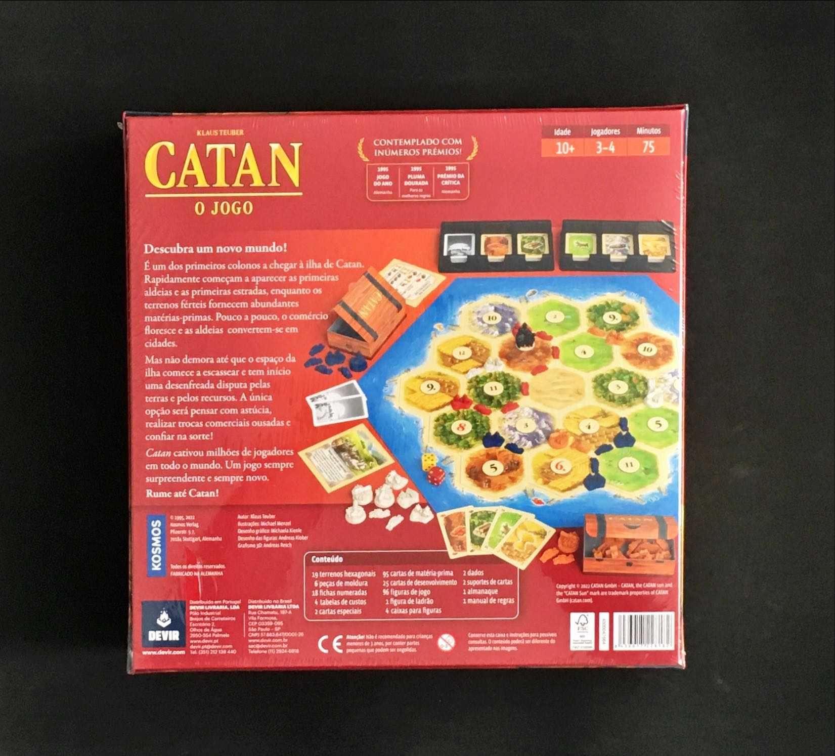 JOGO de Tabuleiro SELADO Carcassonne Catan Código Dixit Monopoly