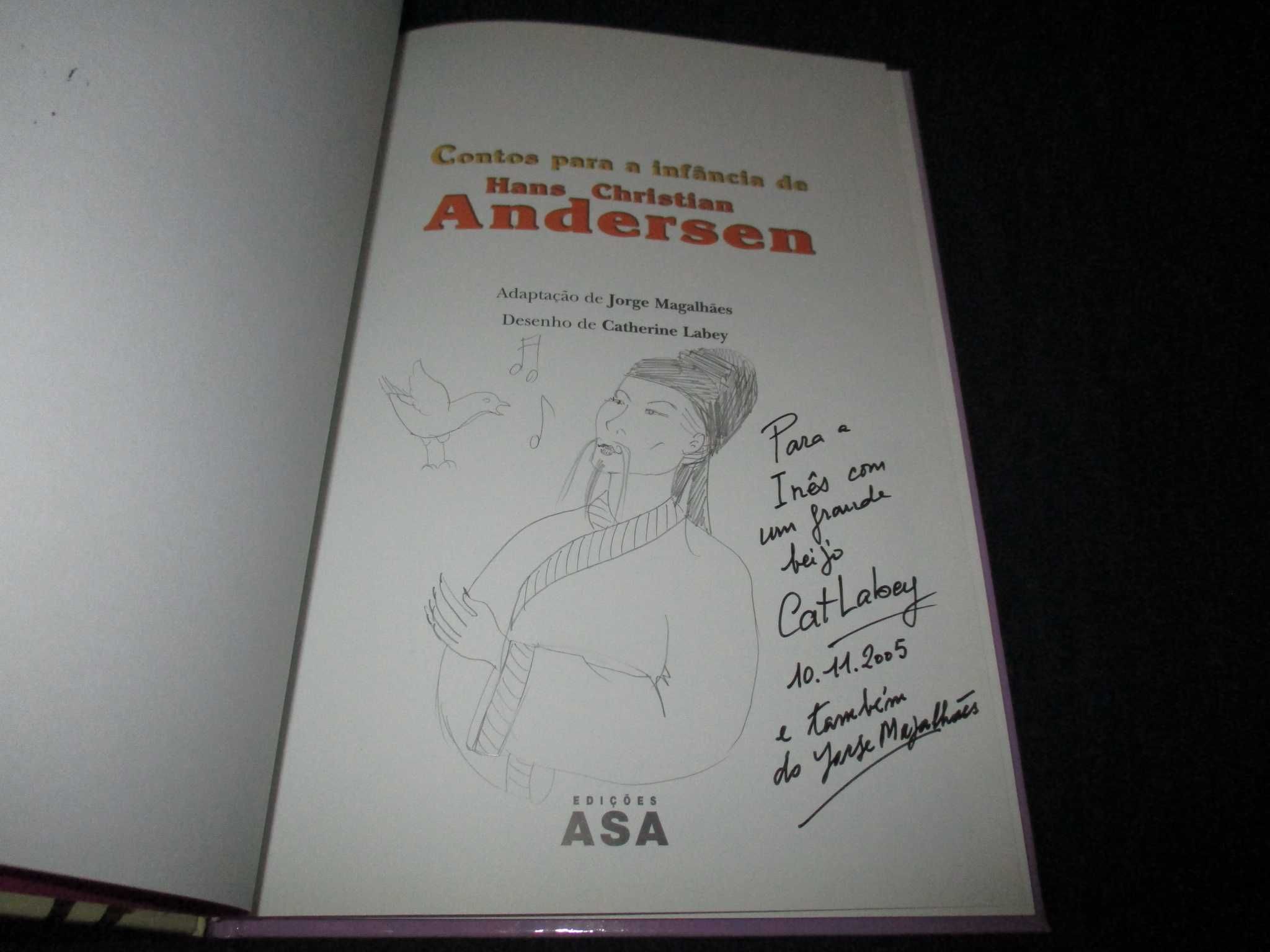 Livro Contos para a Infância de Andersen Autografado
