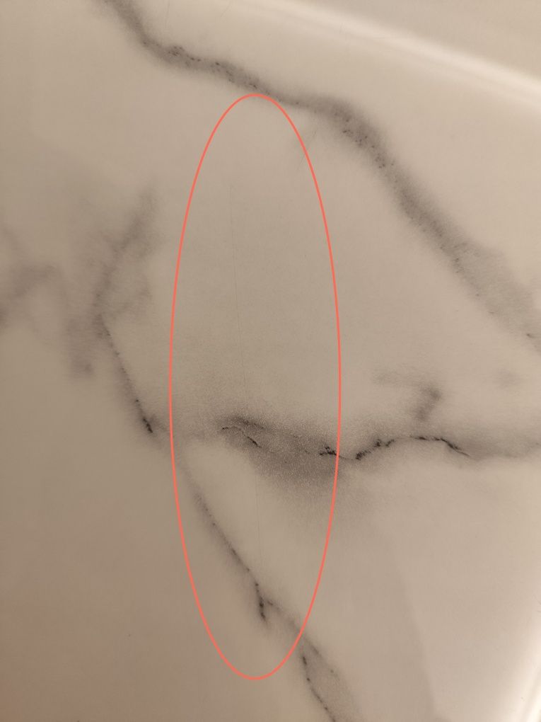 Stolik kawowy biały złoty 60cm