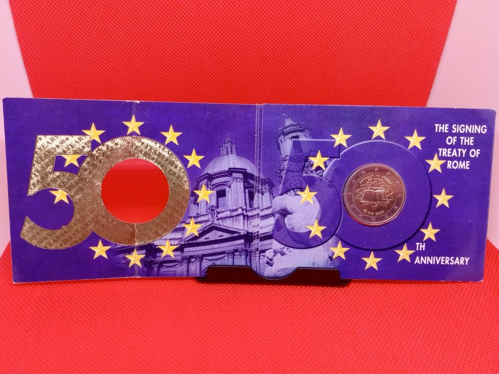 Moeda 2€ Tratado de Roma da Irlanda