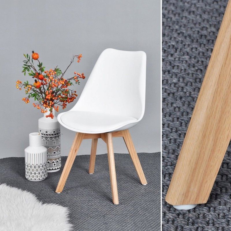 Stół fi60 white+2xkrzesło Montivaro Białe
