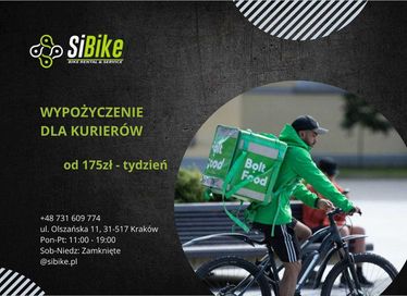 Wypożyczalnia rowerów elektrycznych dla kurierów