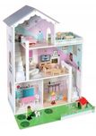 ELEFUN Domek dla lalek z akcesoriami 80 x 60 x 26 cm 42 elementy