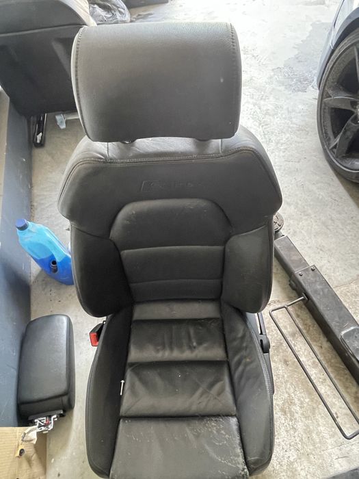 Fotele grzane skora do regeneracji audi a6 c6 lift przod i tyl zestaw