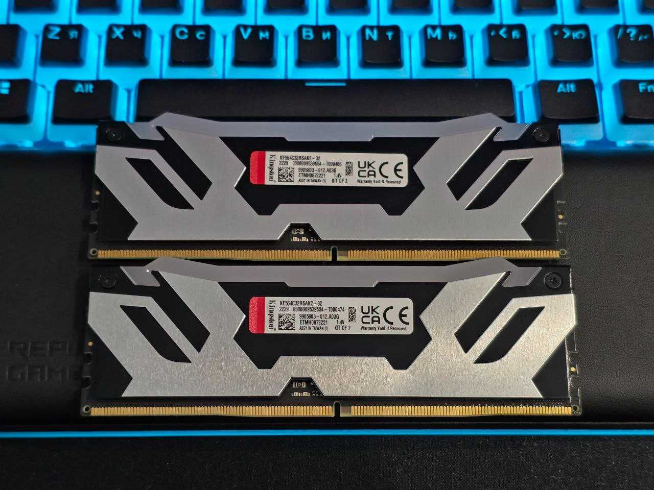 Пам'ять ОЗУ Kingston FURY 32 GB (2x16GB) DDR5 6400 MHz Renegade RGB