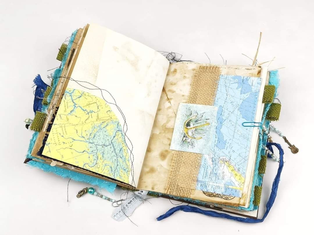 Pamiętnik scrapbooking junk journal handmade