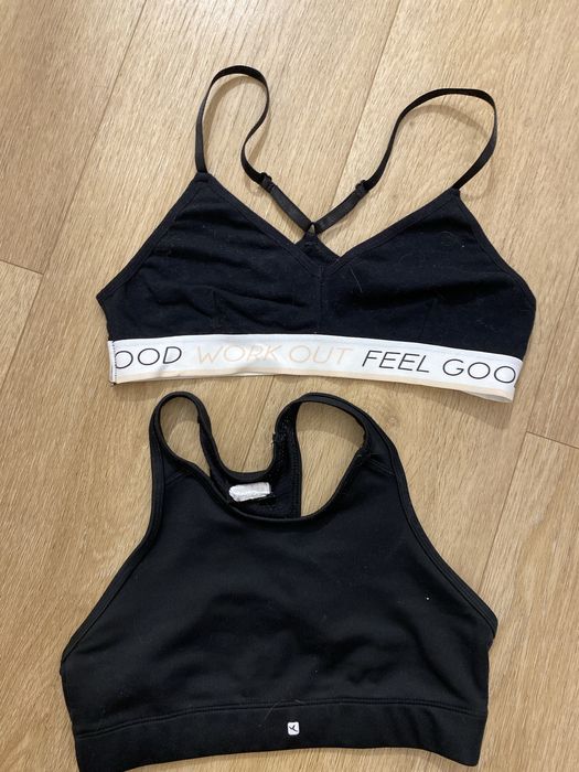 Staniki topy sportowe, pierwszy stanik, rozmiar A