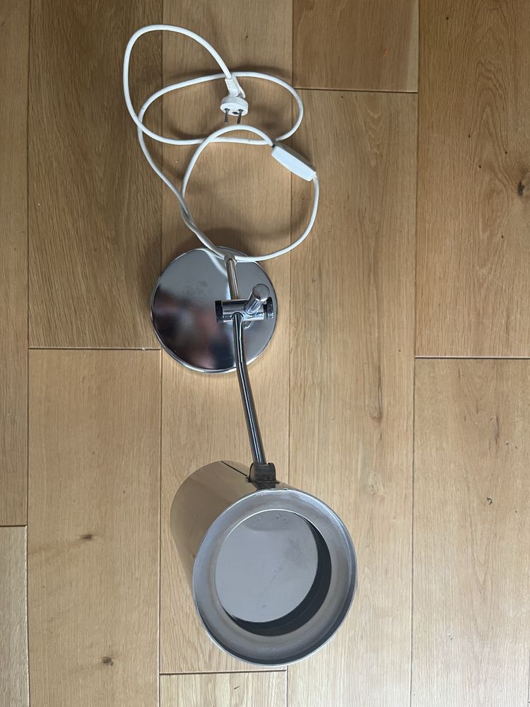 Lampa biurkowa Meos Warszawa PRL chromowana