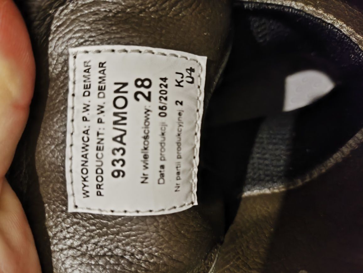 Buty zimowe brązowe DEMAR 933A wojskowe rozmiar 28cm (44)