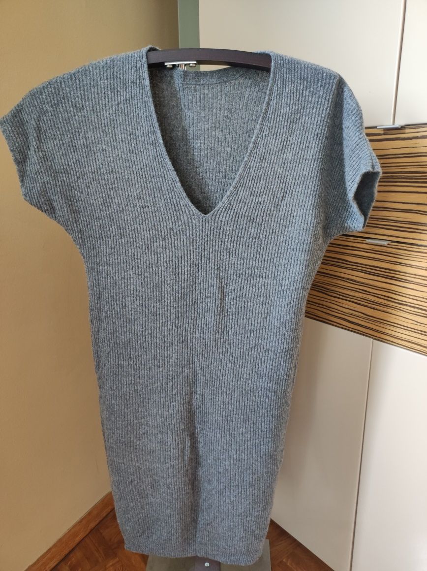 Sukienka szara Stile Benetton r. S
