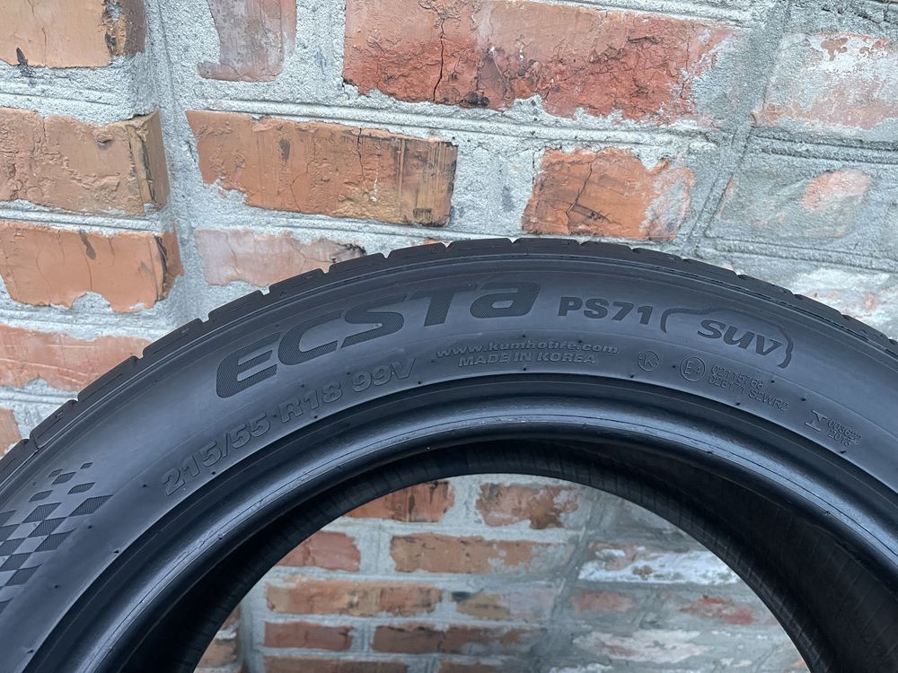 Резина Літо б/у Kumho 215/55R18