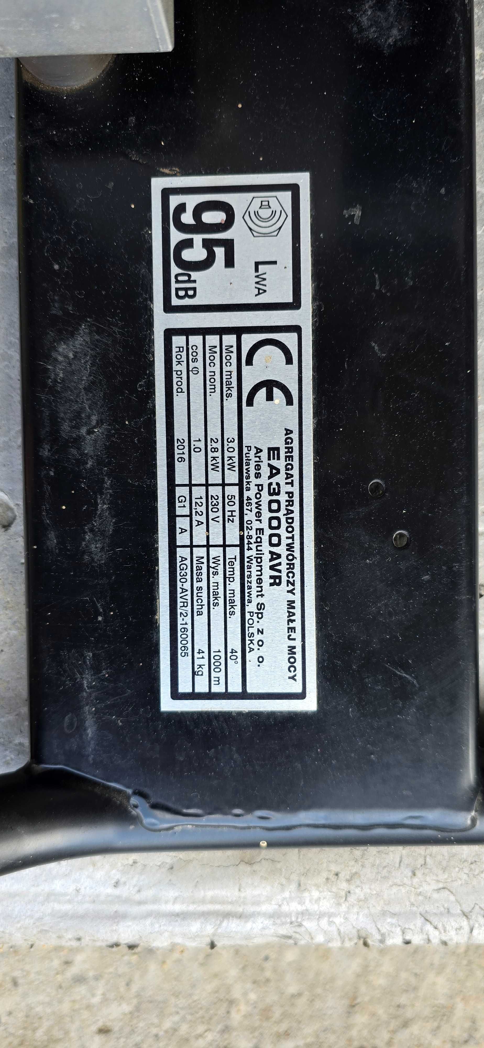 Agregat prądatwórczy Honda EA3000 AVR
