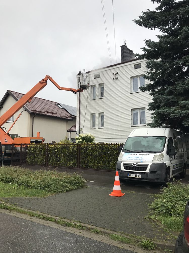 Mycie czyszczenie elewacji dachow kostki brukowej wolne terminy