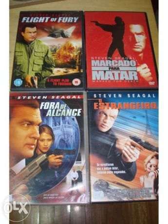 lote 17 dvds steven seagal ,voo em furia,o patriota,nico