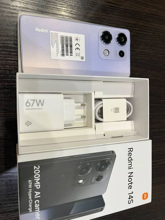 Xiaomi redmi note 14s, оригинал,NFS, 8/256, гарантия, с евровилкой