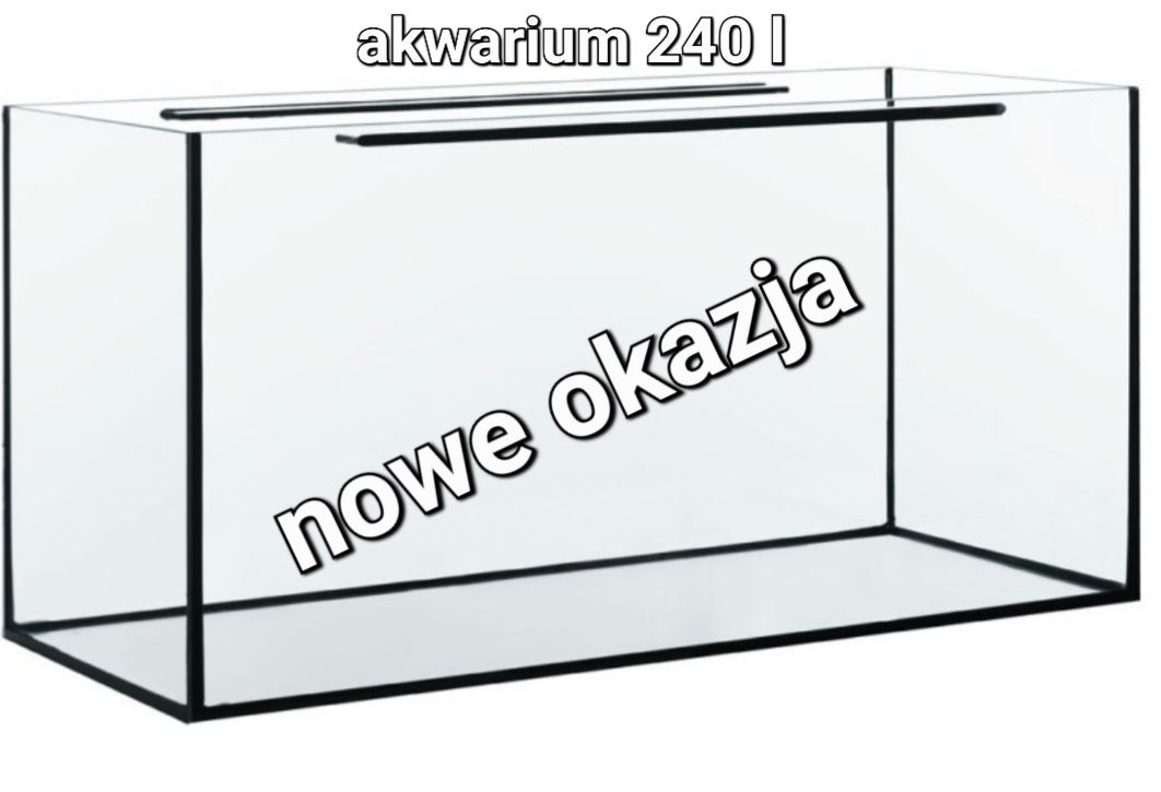 Akwarium 240 l nowe .