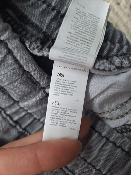 Szare Joggery Dżinsy Reserved 98cm