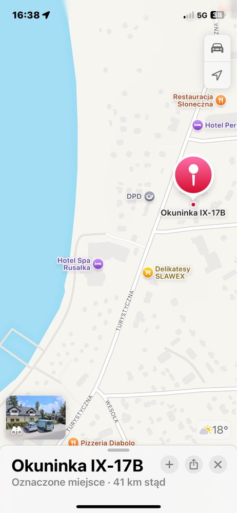 Domek letniskowy Jezioro Białe Okuninka