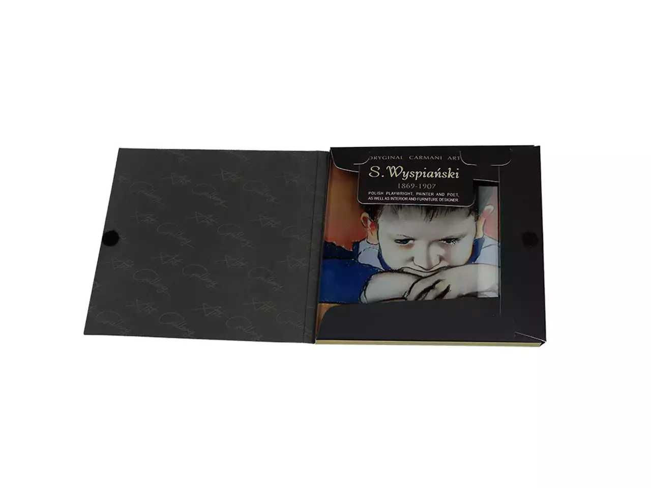 NOWA podkładka szklana Wyspiański Mietek oparty na rękach 11,5x11,5cm