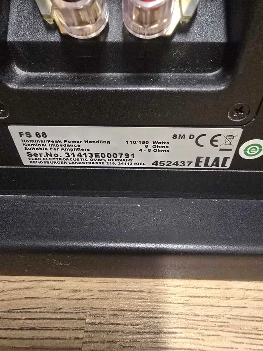 Kolumny podłogowe Elac FS 68