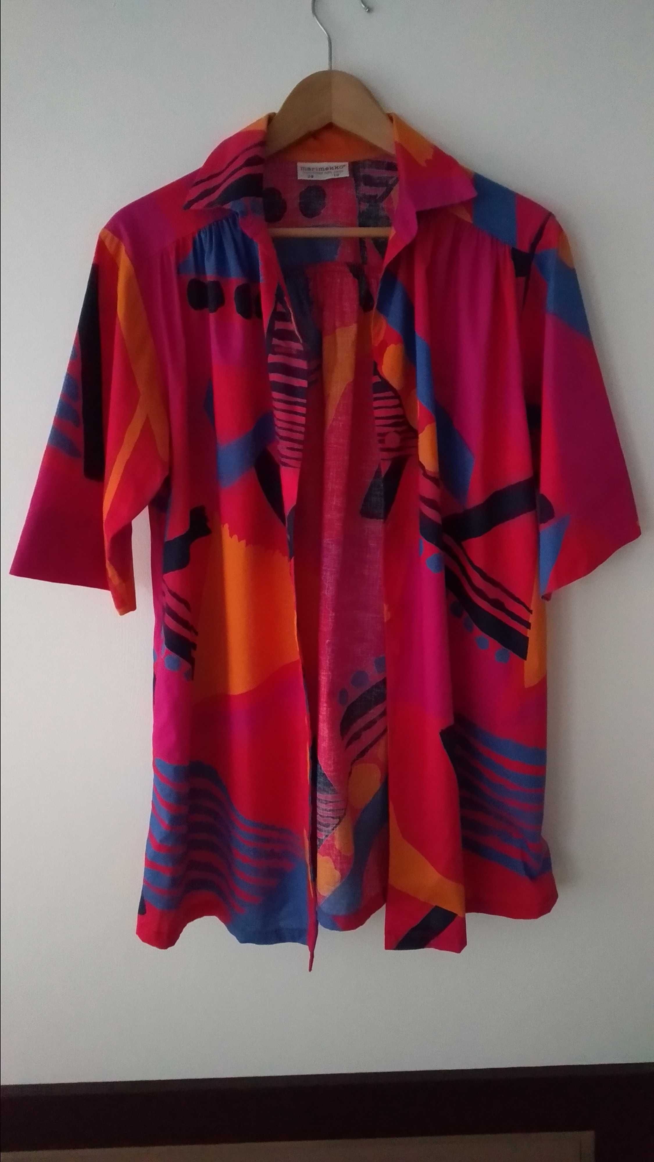 Sukienka T-shirt, geometryczne wzory, lata 60-80