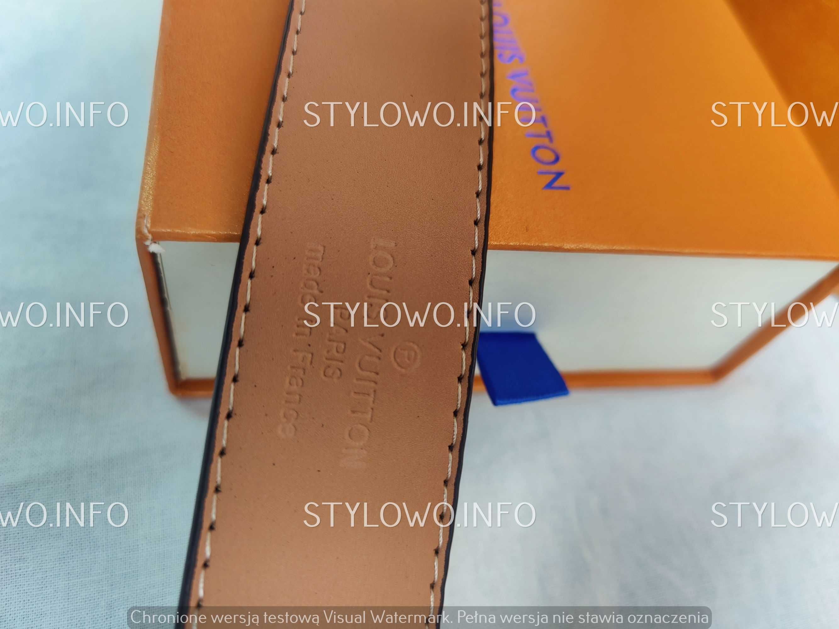 Pasek unisex Louis Vuitton z pudełkiem i torebka nowość logowane