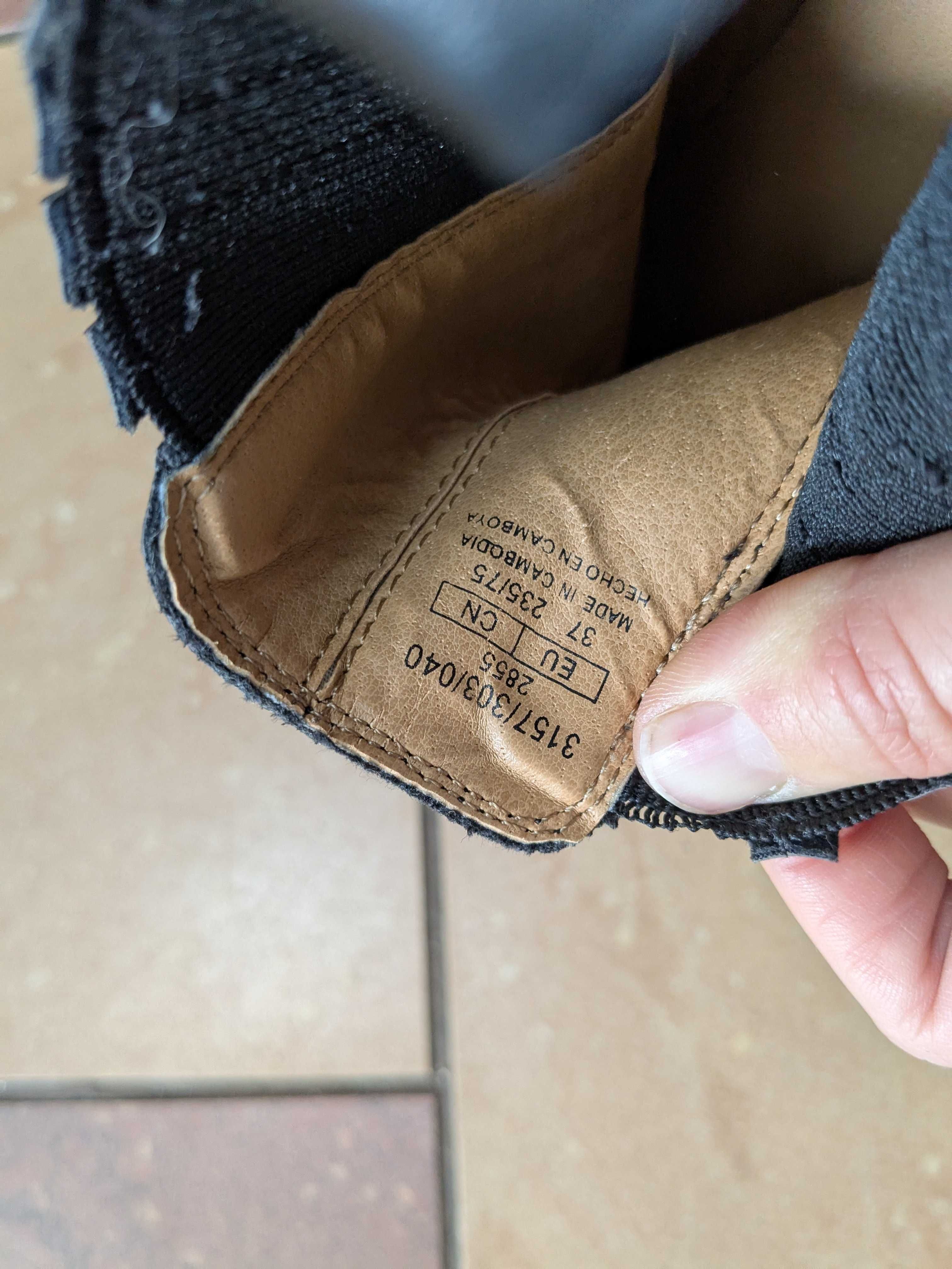 Zara sztyblety botki skórzane rozm. 37