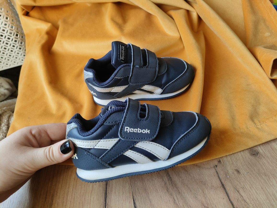 Reebok sneakersy buty na rzepy  rozm 24 granat + biel