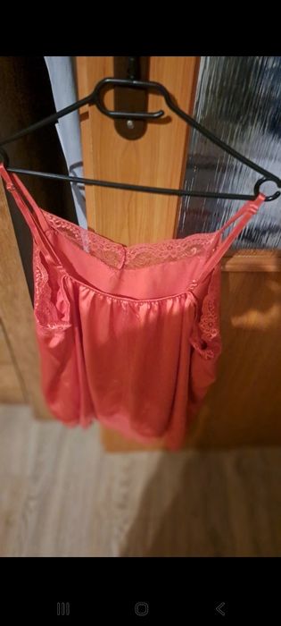 Bielizna nocna koszulka plus spodenki piżama satynowa Unica 5xl