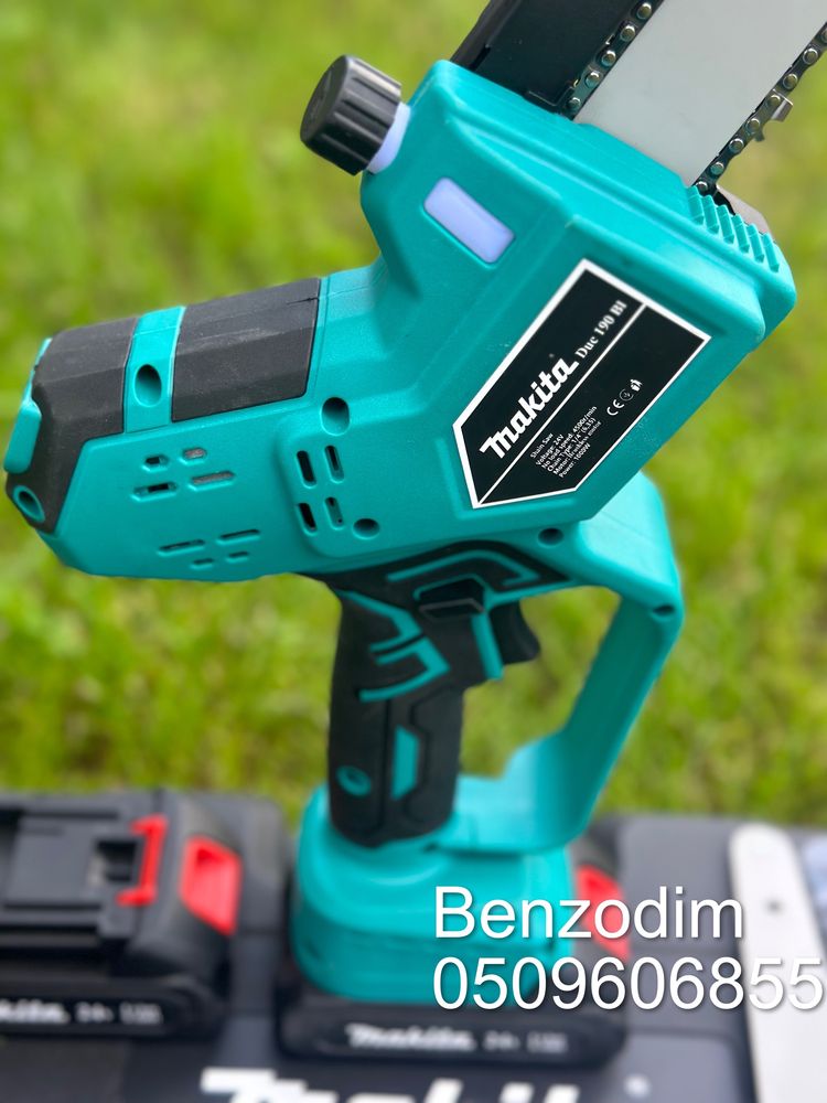 Акумуляторная мини пила Makita Duc190Bl 2шини 3 цепи безсчеточная