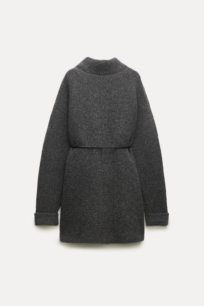 Пальто Zara L, 80% шерсть