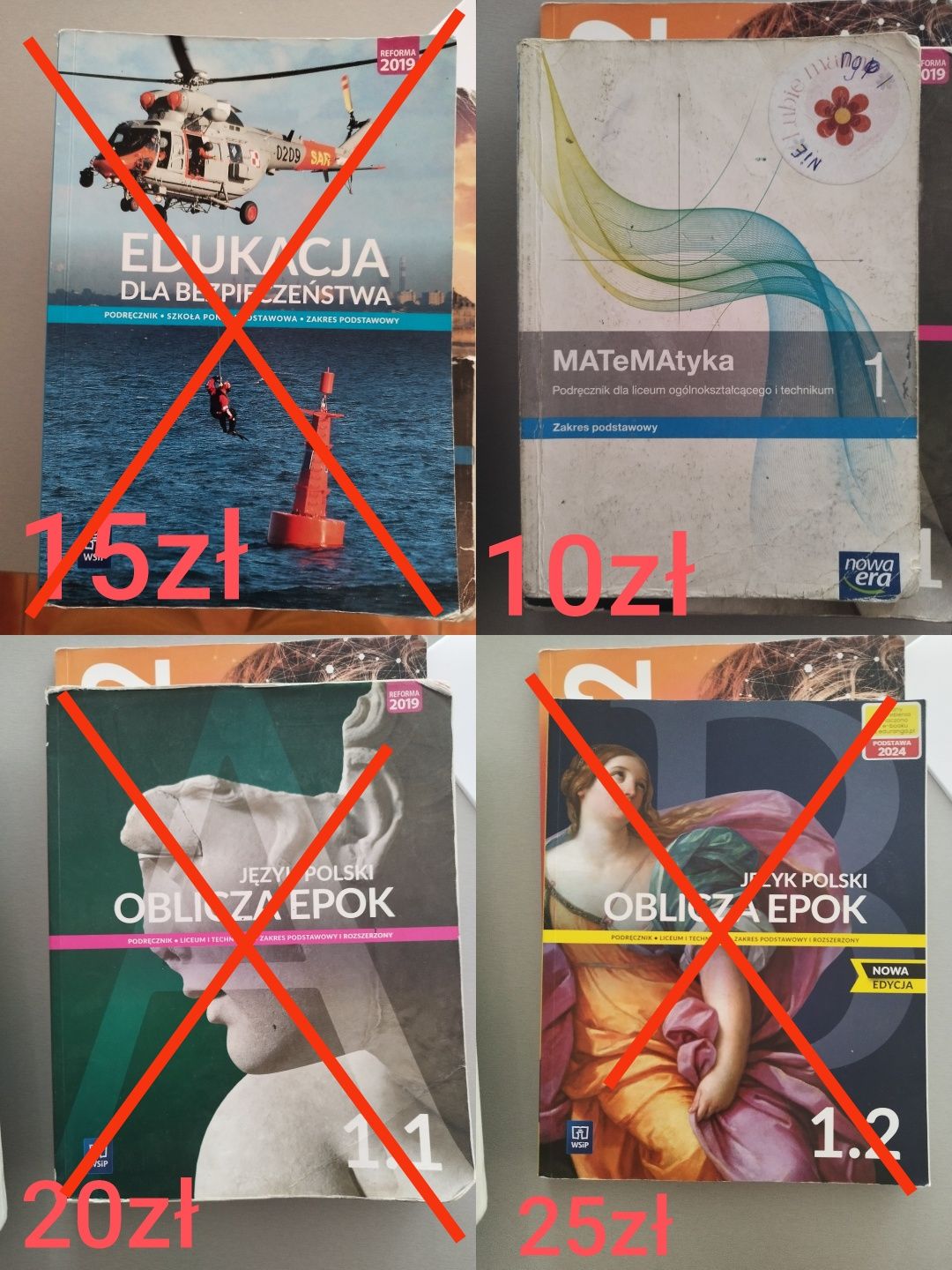 Książki do 1 klasy liceum