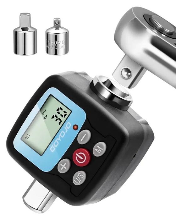 Электронный динамометрический ключ 6-200 Нм адаптер переходник