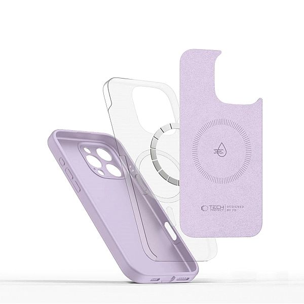 Tech-Protect Liquid Silicone Magsafe Iphone 16 Pro Mauve