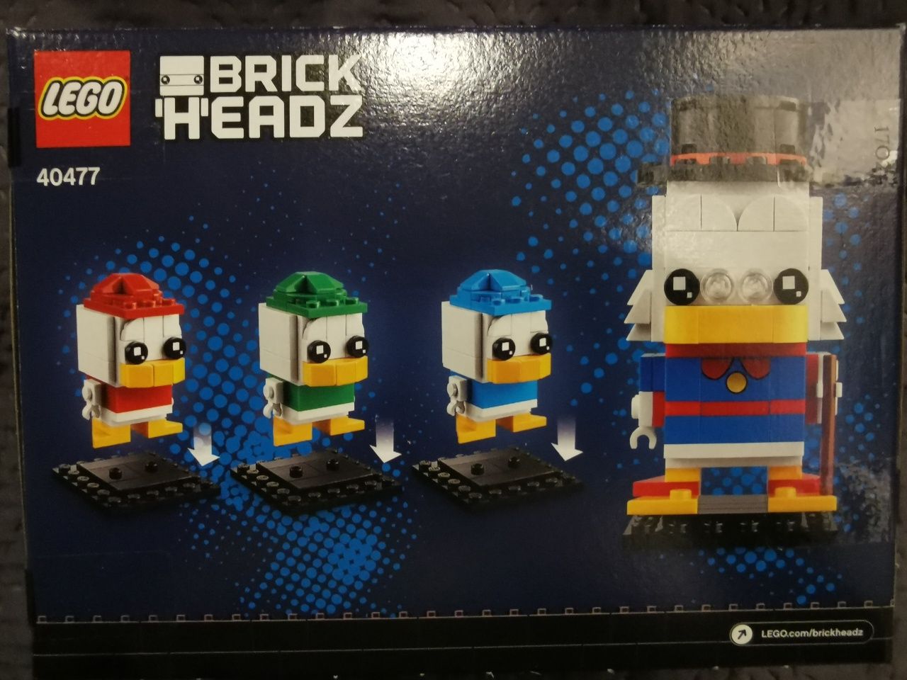 LEGO BrickHeadz 40477 - Sknerus McKwacz, Hyzio, Dyzio i Zyzio