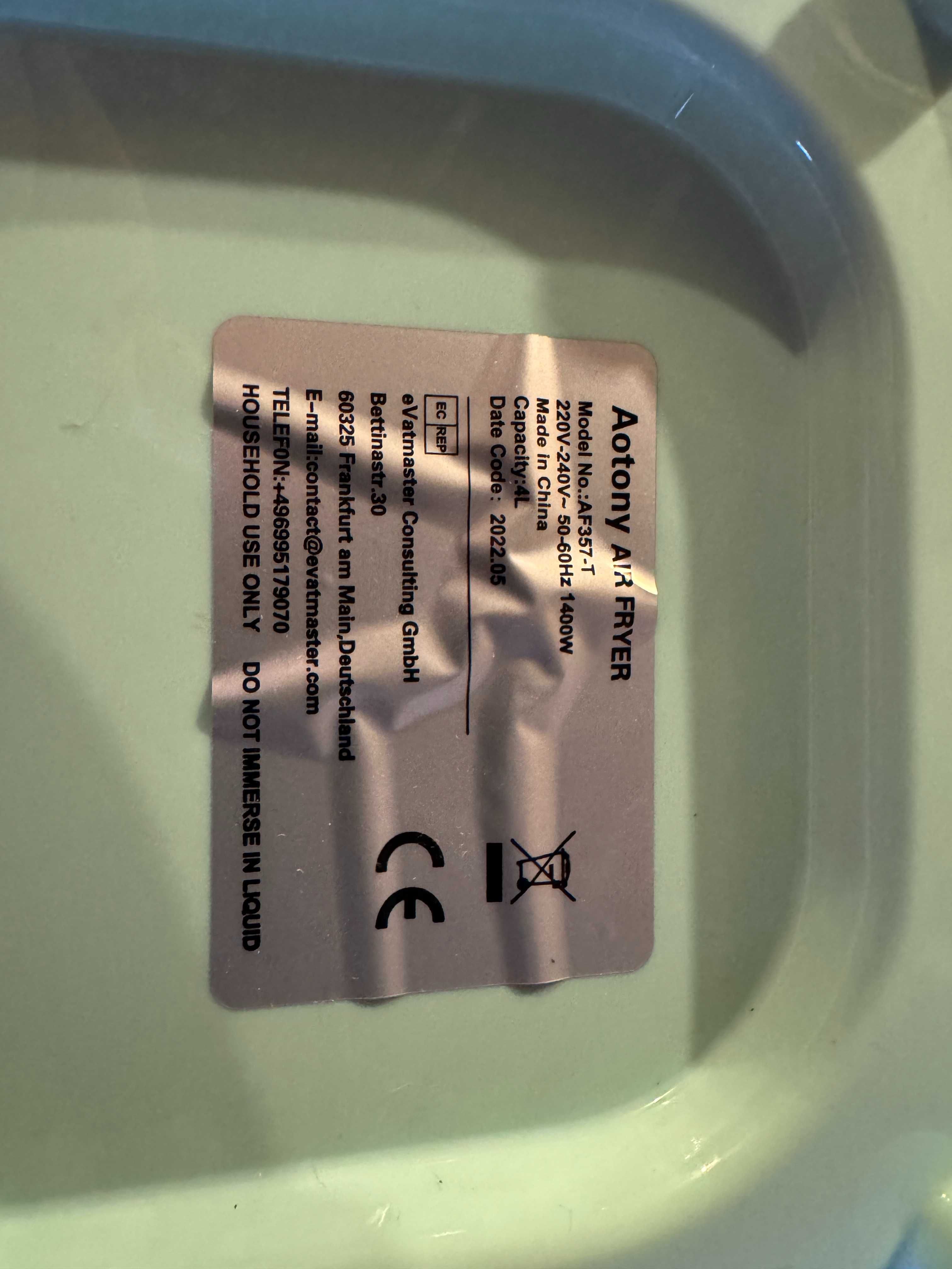 Frytkownica na gorące powietrze, 4L