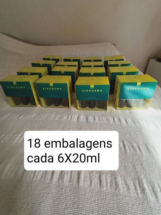 18 caixas Óleos de banho- 3 fragrâncias