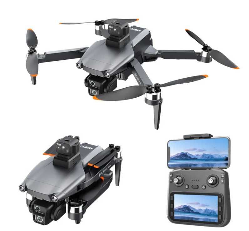 Profesjonalny Dron L600-1 PRO GPS WiFi ekran LCD w pilocie.