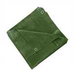 Plandeka  Mocna ZIELONA Mrozoodporna oczkowana zakute rogi 10x12 90g
