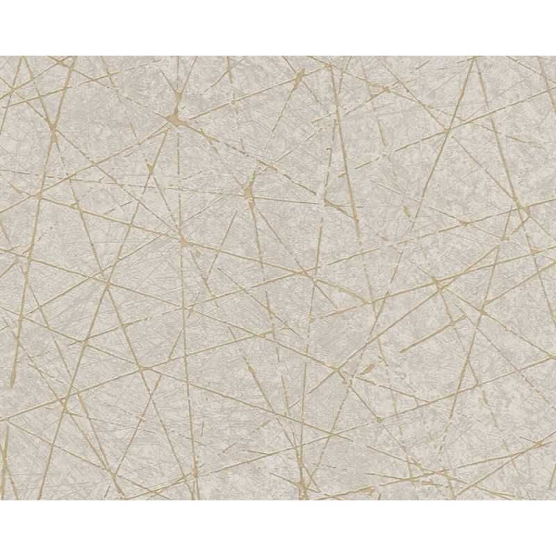 Papel de Parede Abstrato Cinza/Bege da Living Walls Ref 39177-3 - NOVO