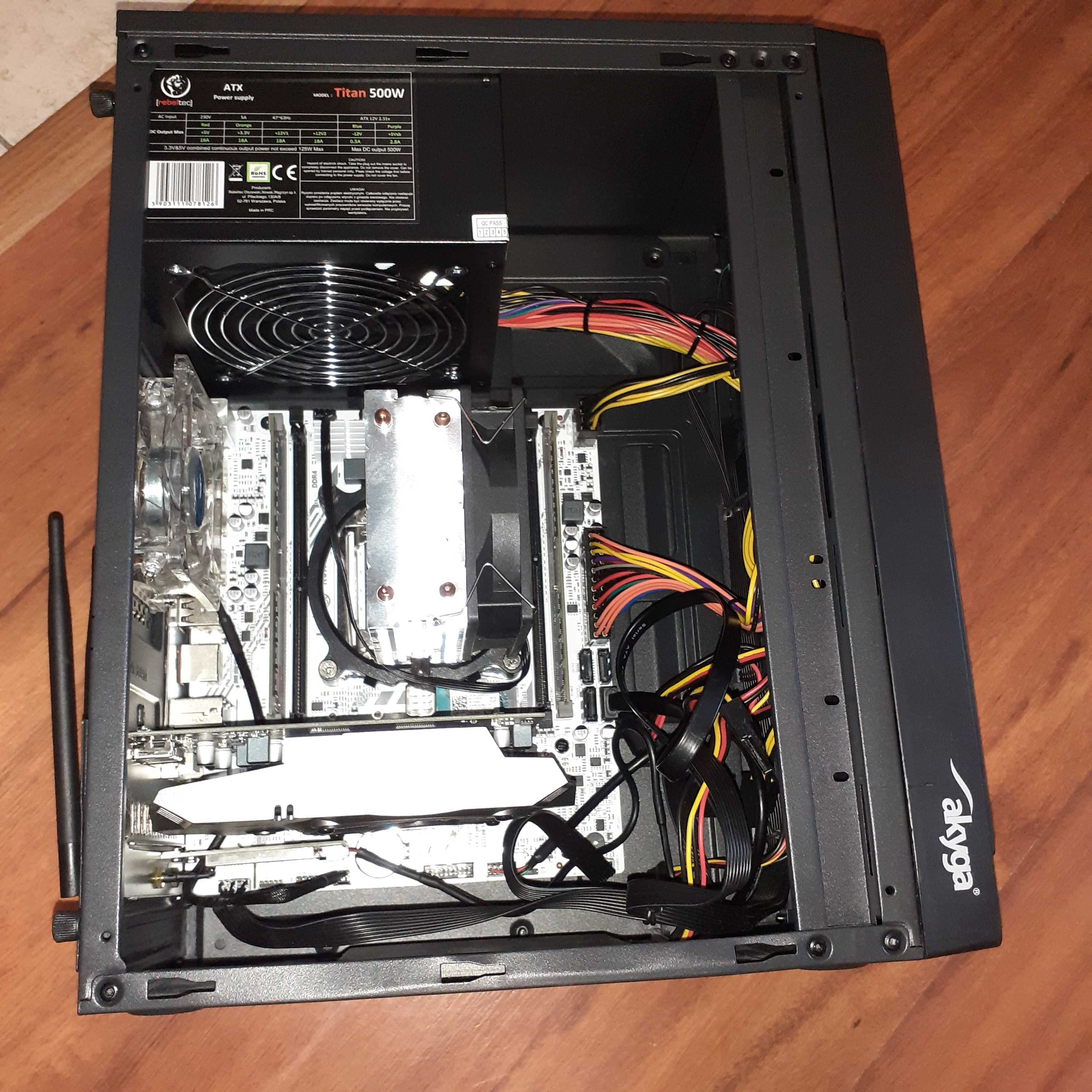 Komputer stacjonarny Intel Xeon,RX550 4Gb,DDR4 16Gb,2xSSD .(1.3.25)