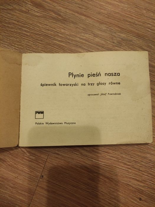 Płynie pieśń nasza śpiewnik towarzyski