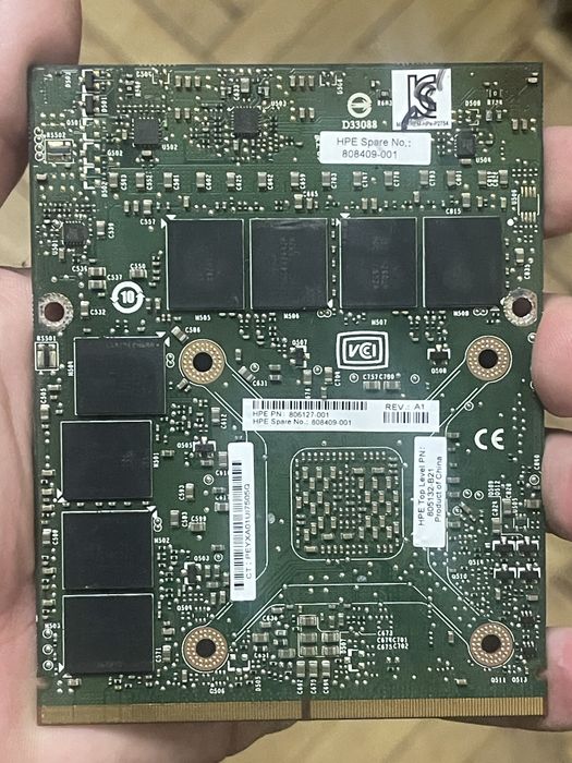 Відеокарта для ноутбуку mxm Nvidia Tesla m6