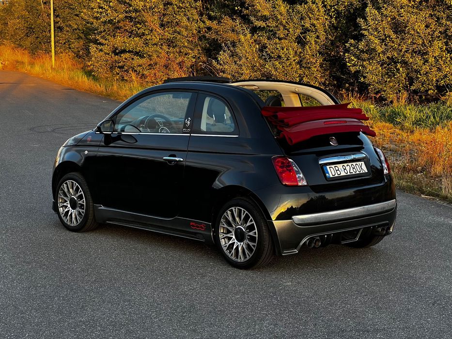 Fiat 500 Fiat 500C Abarth look, Carbon, aktywny wydech