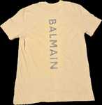 Piekna nowa koszulka tshirt BALMAIN paris bezowa super jakosc XL